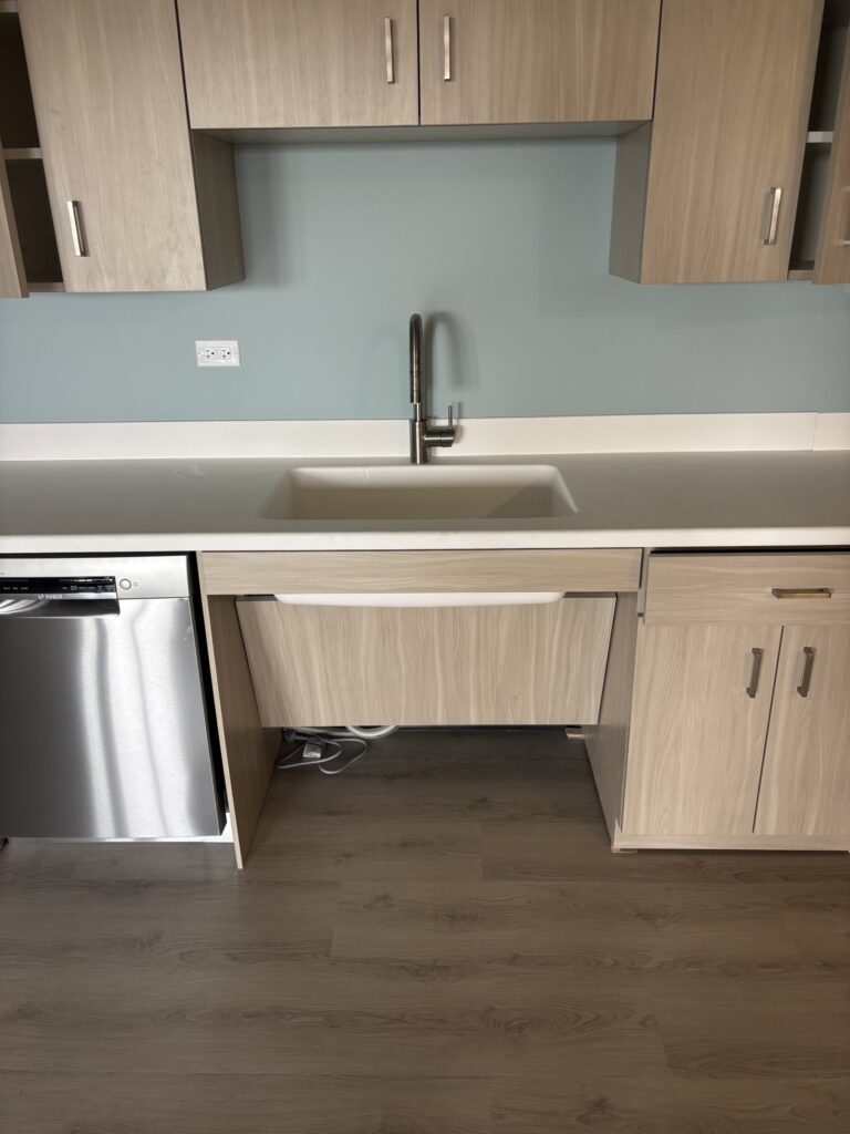 after installation kitchen for handicap, northbrook commercial, offices